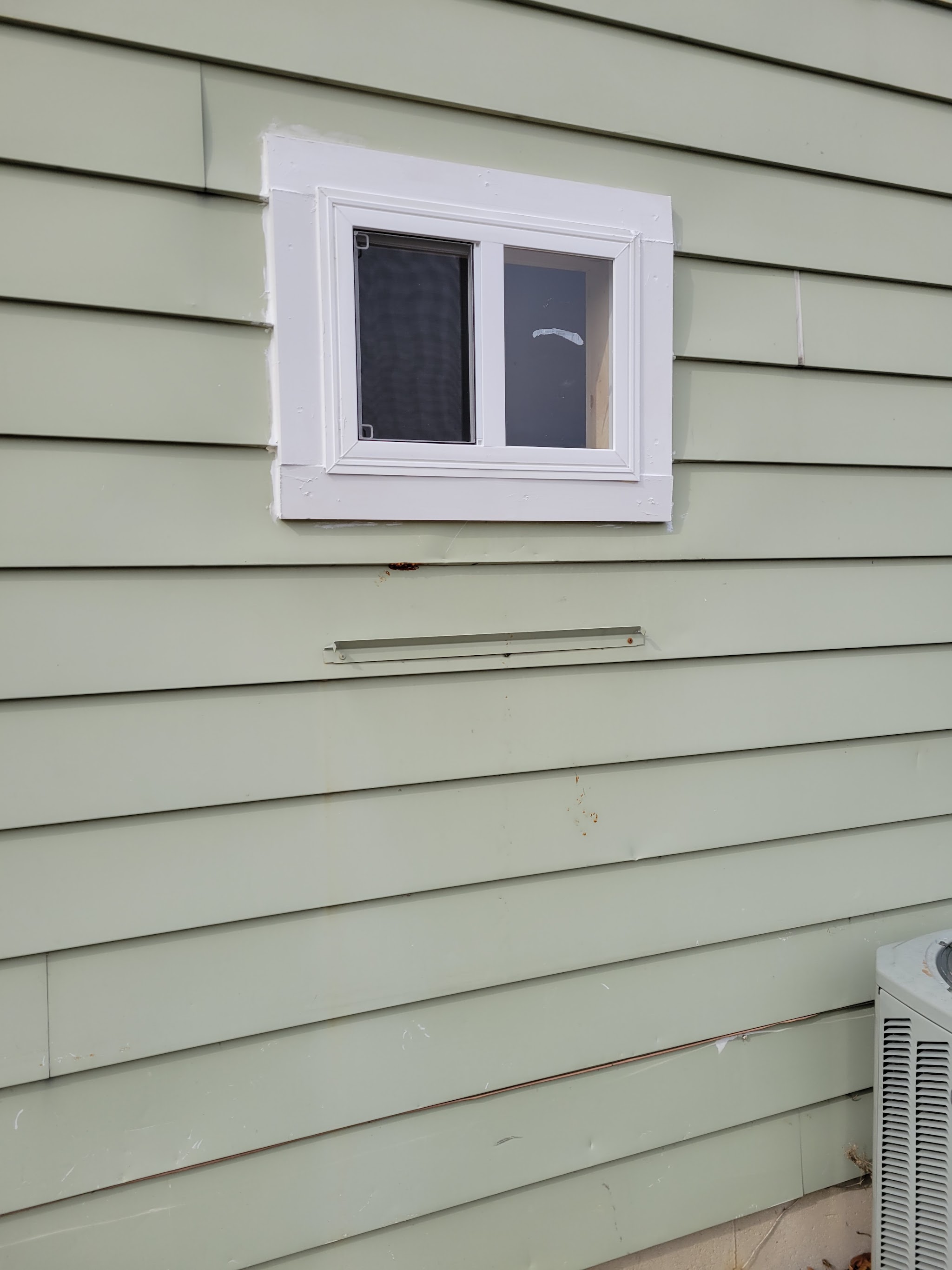 New siding and window trim